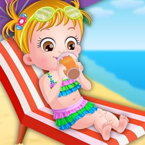 Baby Hazel At Beach