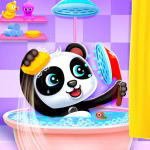 Baby Panda Boy Caring