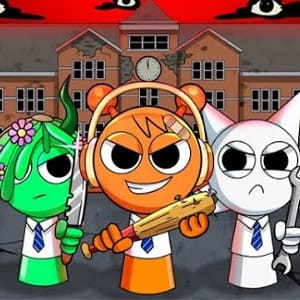 Escape From Sprunki 3D Shooter