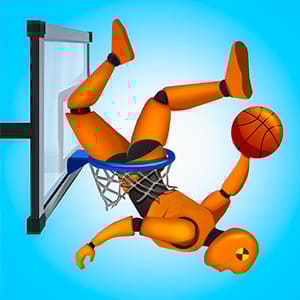 Ragdoll Dunk. Crazy basketball