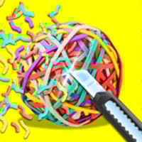 RubberBand Cutting - ASMR